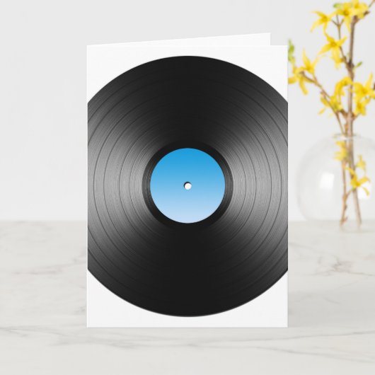 LP-Datensatz Karte (Gelbe Blume)