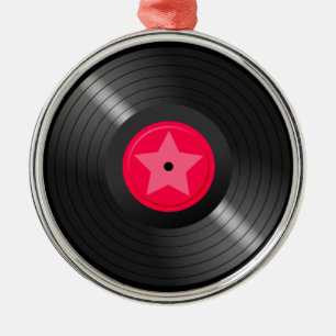 LP-Datensatz Ornament Aus Metall