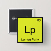 LP - Lemon Party Chemistry Element Symbol Meme T-S Button (Vorne & Hinten)