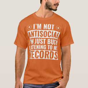 LP Vinyl Collec ist beschäftigt, meinen Platten zu T-Shirt