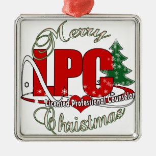 LPC CHRISTMAS  Licensed Professional Counselor Ornament Aus Metall