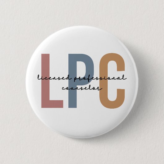 LPC lizenzierter Beruflicher Berater Button (Vorderseite)
