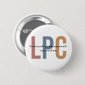 LPC lizenzierter Beruflicher Berater Button (Vorne & Hinten)