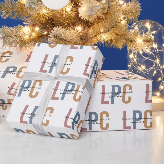 LPC lizenzierter Beruflicher Berater Geschenkpapier (Feiertage)