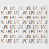 LPC lizenzierter Beruflicher Berater Geschenkpapier (Flach)