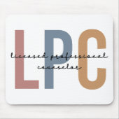 LPC lizenzierter Beruflicher Berater Mousepad (Vorne)