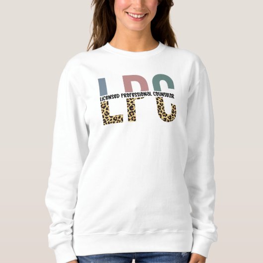 LPC lizenzierter Beruflicher Berater Sweatshirt (Vorderseite)