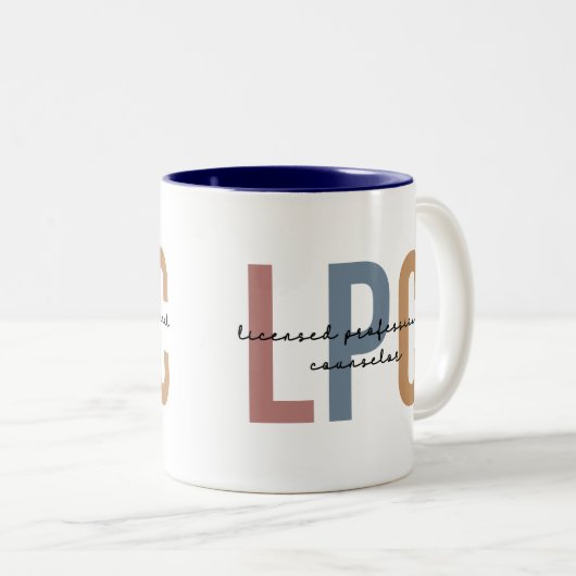 LPC lizenzierter Beruflicher Berater Zweifarbige Tasse (VorderseiteRechts)