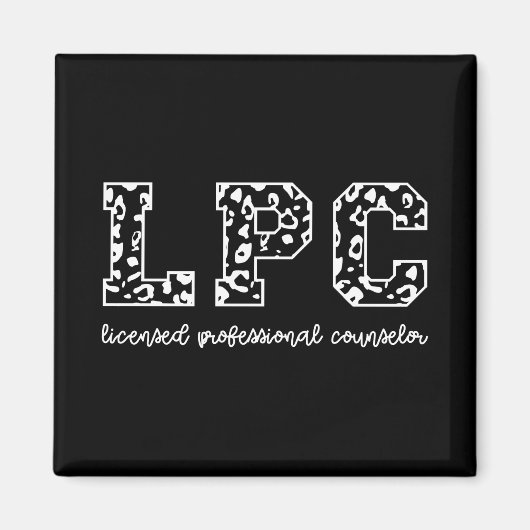 LPC lizenzierter Beruflicher Counselor Leopard Pri Magnet (Vorne)