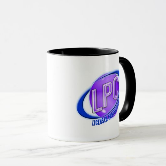 LPCswoosh-LOGO GENEHMIGTER BERUFLICHER RATGEBER Tasse (VorderseiteRechts)