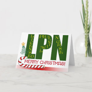 LPN CHRISTMAS LIZENZIERTE PRAKTISCHE KRANKHEIT FEIERTAGSKARTE