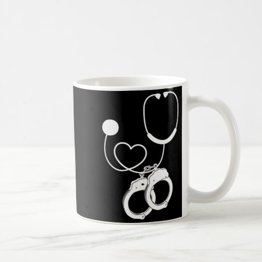 Lpn Correctional Nurse Nursing Stethoscope Officer Kaffeetasse (Rechts)