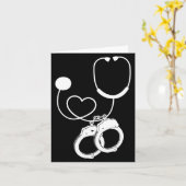 Lpn Correctional Nurse Nursing Stethoscope Officer Karte (Gelbe Blume)