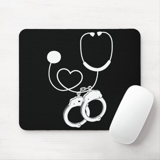 Lpn Correctional Nurse Nursing Stethoscope Officer Mousepad (Mit Mouse)