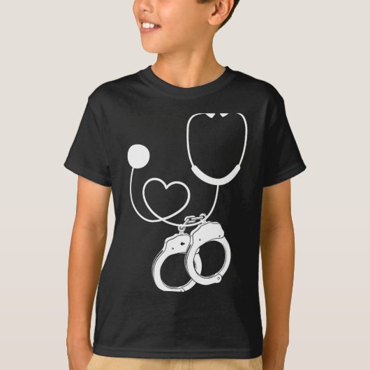 Lpn Correctional Nurse Nursing Stethoscope Officer T-Shirt (Vorderseite)