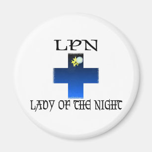 LPN-Dame der Nacht Magnet