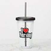 LPN I Liebe Nursing Acrylic Tumbler Acryltrinkbecher (Vorderseite)