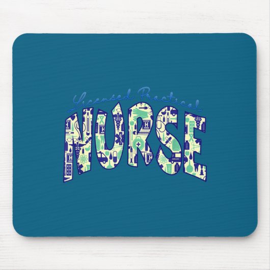 Lpn-Krankenschwester Licensed Practical Nursing De Mousepad (Vorne)