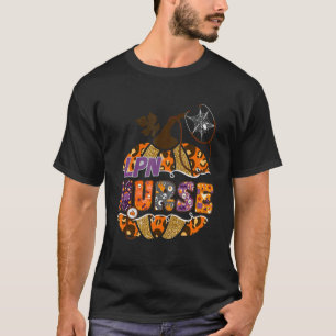 Lpn Krankenschwester Stethoskop Leopard Halloween T-Shirt