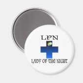 LPN-Lady der Nacht Magnet (Vorderseite/Rückseite)