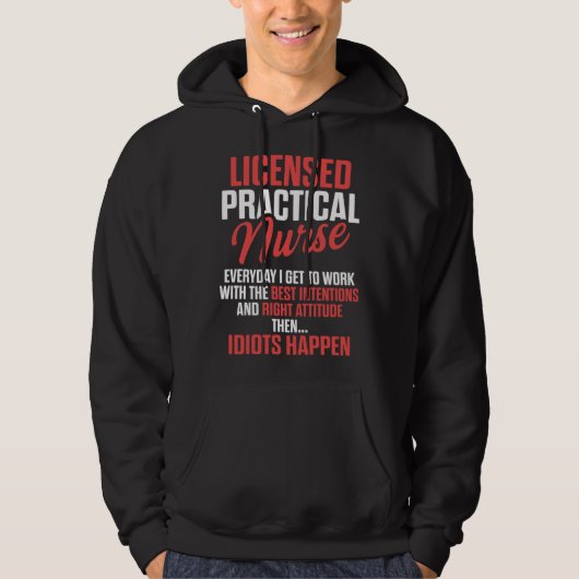 LPN Licensed Practical Nurse Work RN Nursing Hoodie (Vorderseite)