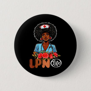 Lpn Life Costume Nurse Proud Black History Monte A Button