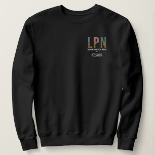 LPN - lizenzierte Krankenversicherung Personalisie Sweatshirt