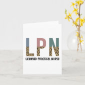 LPN Lizenzierte, praktische Krankenpflege LPN Absc Karte (Gelbe Blume)