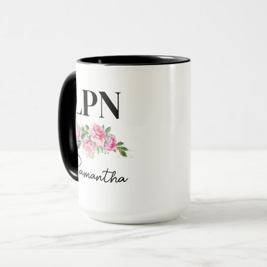 LPN lizenzierte Praktische Krankenschwester Kranke Tasse (Vorderseite Links)