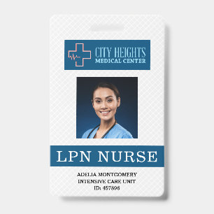 LPN (Lizenzierte Praxis Krankenschwester) Name Fot Ausweis