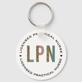 LPN Lizenzierte Typografie für Leoparden Schlüsselanhänger