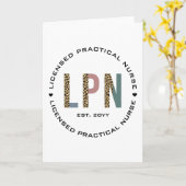 LPN Lizenzierter Druck für den praktischen Kranken Karte (Gelbe Blume)