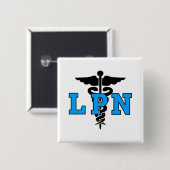 LPN medizinisches Symbol Button (Vorne & Hinten)