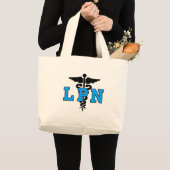 LPN medizinisches Symbol Jumbo Stoffbeutel (Vorderseite (Produkt))
