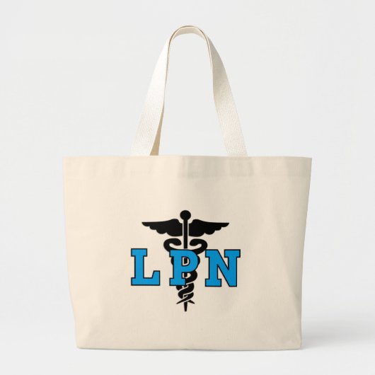 LPN medizinisches Symbol Jumbo Stoffbeutel (Vorne)