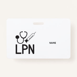 LPN Name Badge Ausweis