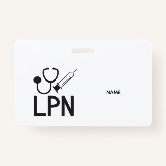LPN Name Badge Ausweis (Vorderseite)