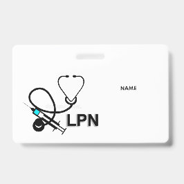 LPN Name Badge Ausweis