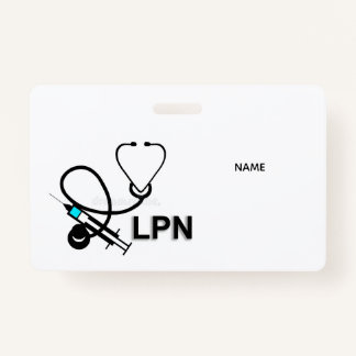 LPN Name Badge Ausweis