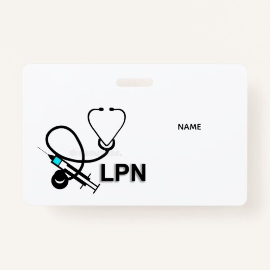 LPN Name Badge Ausweis (Vorderseite)