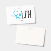 LPN-Namensschild Ausweis (Vorder- & Rückseite)