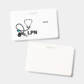 LPN-Namensschild Ausweis (Vorder- & Rückseite)