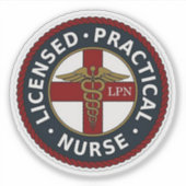 LPN Nurse Aufkleber (Vorderseite)