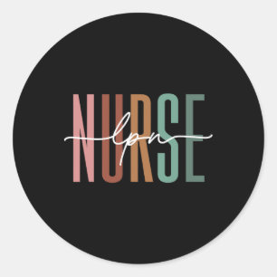 LPN Nurse lizenzierte Praxis Krankenpflege Woche H Runder Aufkleber