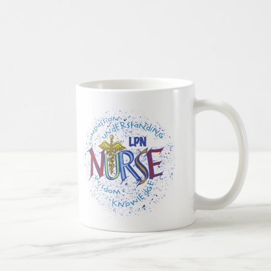 LPN Nurse Motto Kaffeetasse (Rechts)