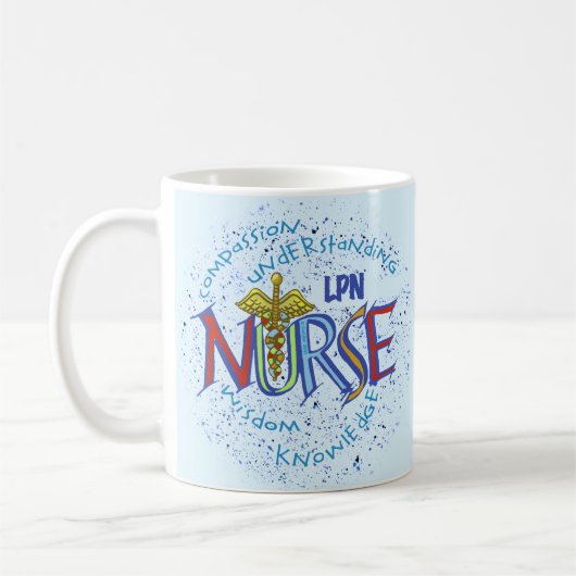 LPN Nurse Motto Kaffeetasse (Links)