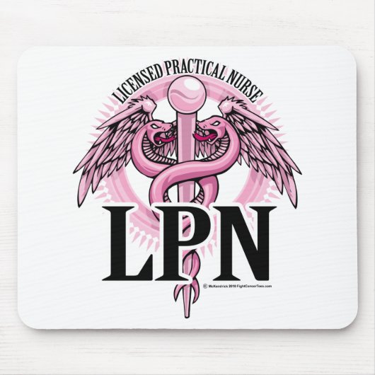 LPN ROSA Caduceus Mousepad (Vorne)