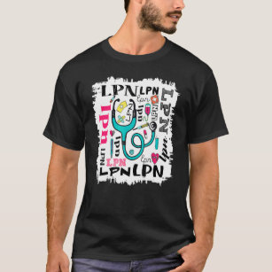 LPN Typografie Bleach Malmuster T-Shirt