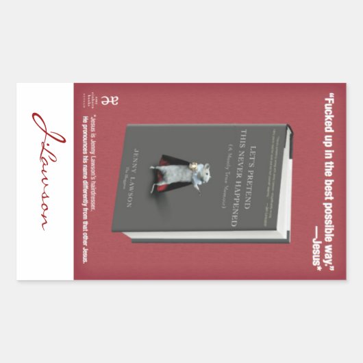 LPTNH-Aufkleber (Buchzeichen) - Blatt 4 Rechteckiger Aufkleber (Vorderseite)