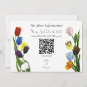LQBTQ plus Tulips-Blume Save The Date (Rückseite)